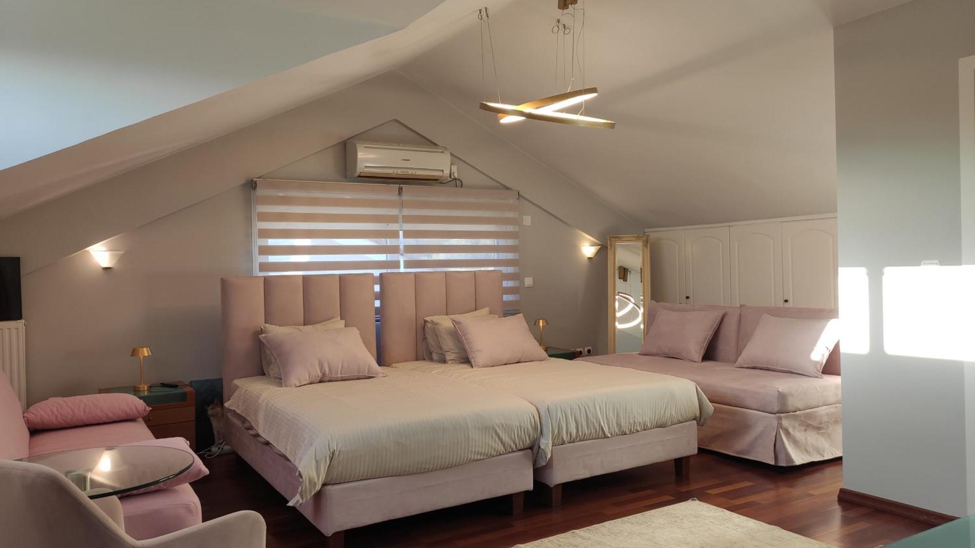 Beautiful Maisonette With A View To The Mountains And The Sea Agia Marina  Exterior foto